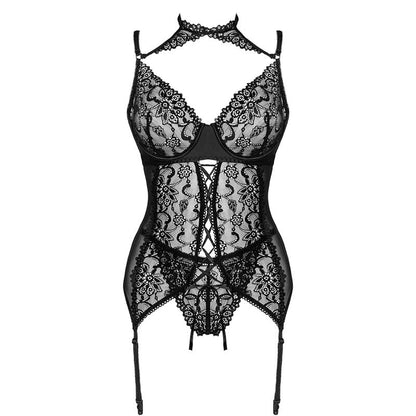 LIVCO CORSETTI FASHION - COLLECTION GIELLANDRA FOR THE SENSES CORSET + CULOTTE NOIR