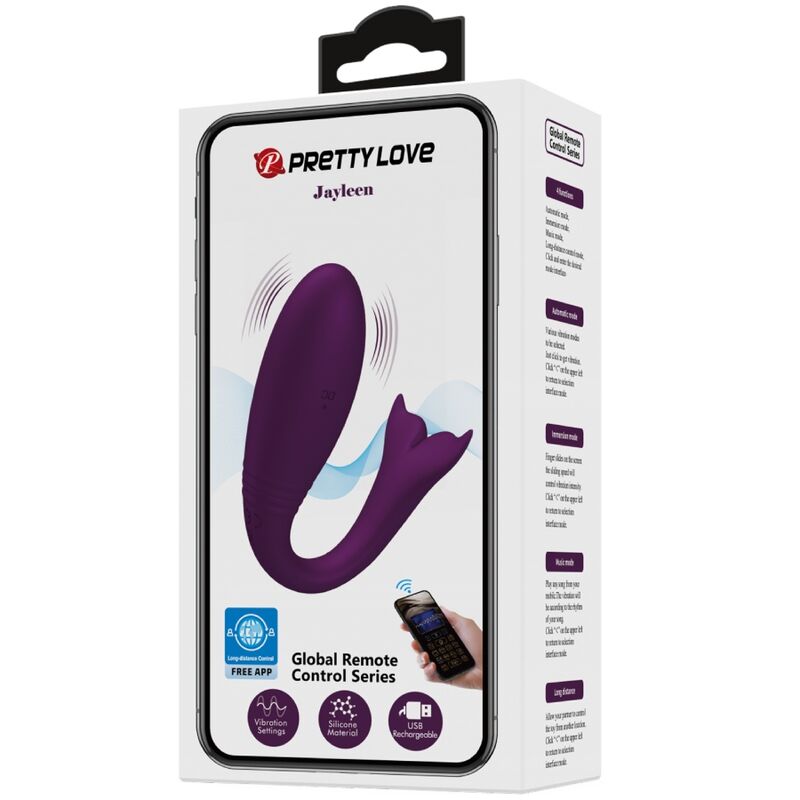 PRETTY LOVE - TÉLÉCOMMANDE JAYLEEN VIBRATOR APP VIOLET