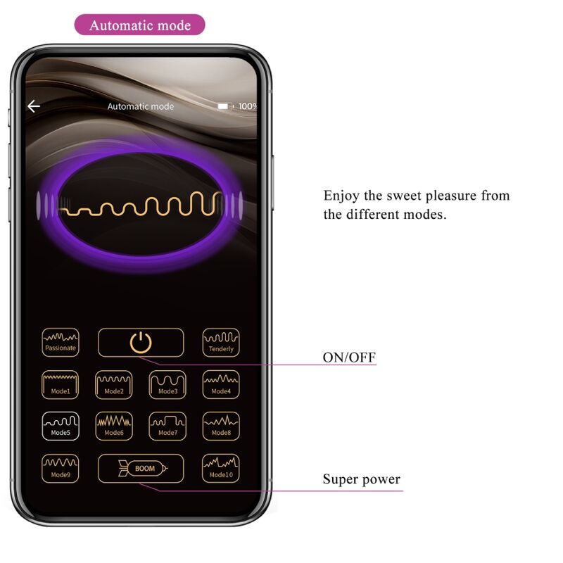 PRETTY LOVE - TÉLÉCOMMANDE JAYLEEN VIBRATOR APP VIOLET