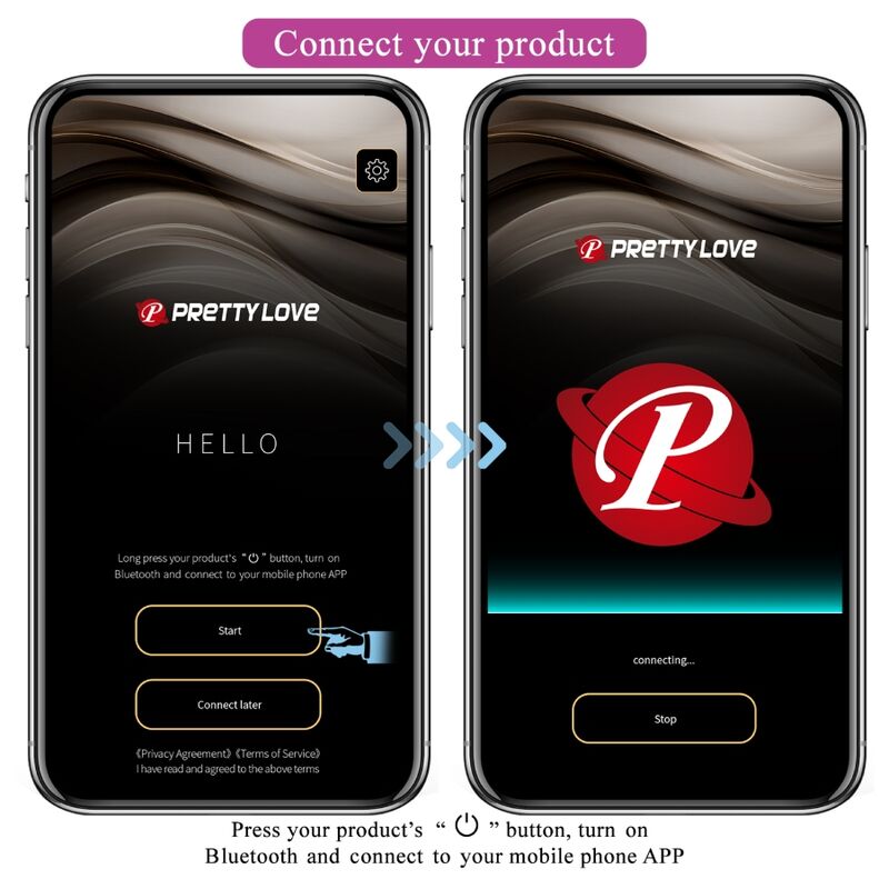 PRETTY LOVE - TÉLÉCOMMANDE CATALINA VIBRATOR APP VIOLET