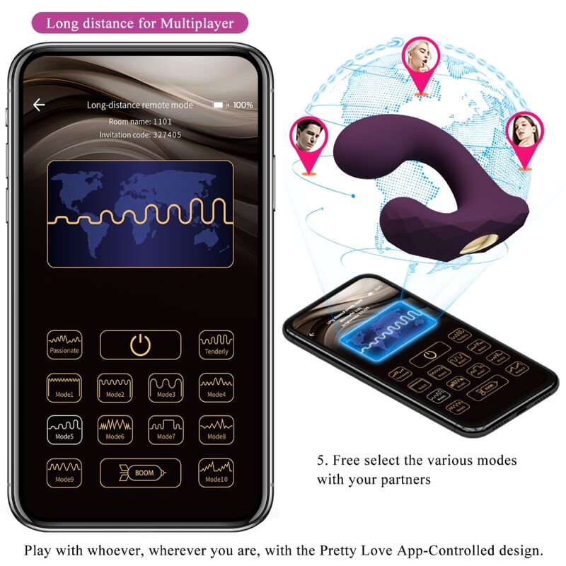 PRETTY LOVE - BILLY VIBRATION VIOLET - APPLICATION GRATUITE