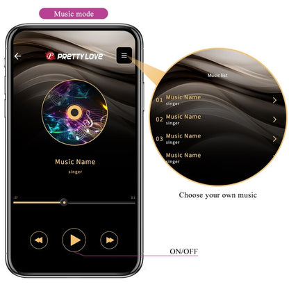 PRETTY LOVE - BILLY VIBRATION VIOLET - APPLICATION GRATUITE