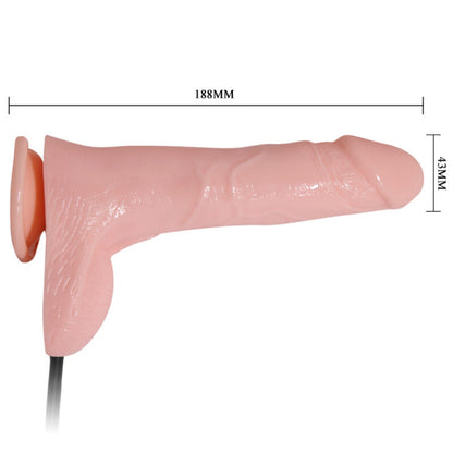 BAILE - GODE RÉALISTE GONFLABLE AVEC VENTOUSE 15 CM