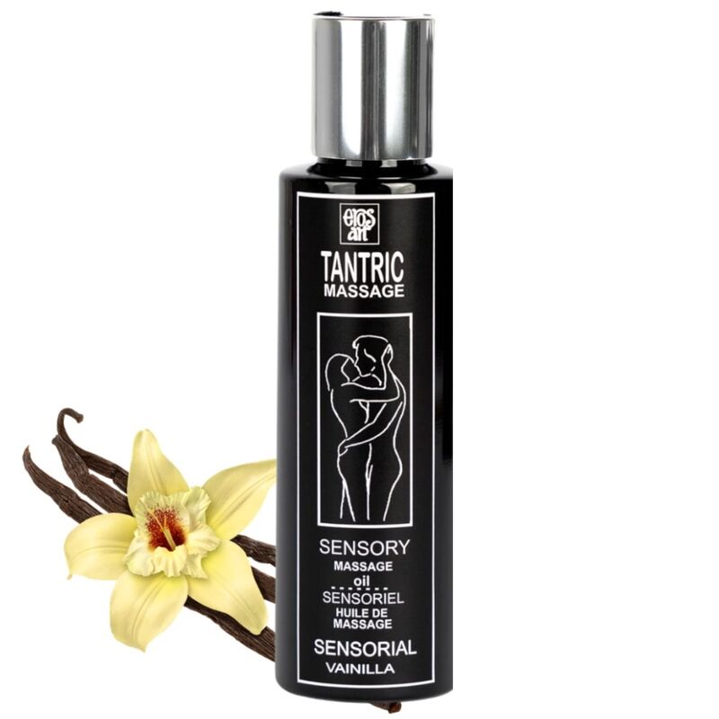 EROS-ART - HUILE DE MASSAGE TANTRIQUE NATURELLE ET VANILLE APHRODISIAQUE 100 ML