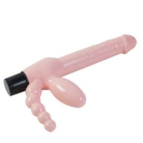 BAILE - HARNAIS SANS CORDE TPR AVEC VIBRATION ET STIMULATION ANAL 25.4 CM