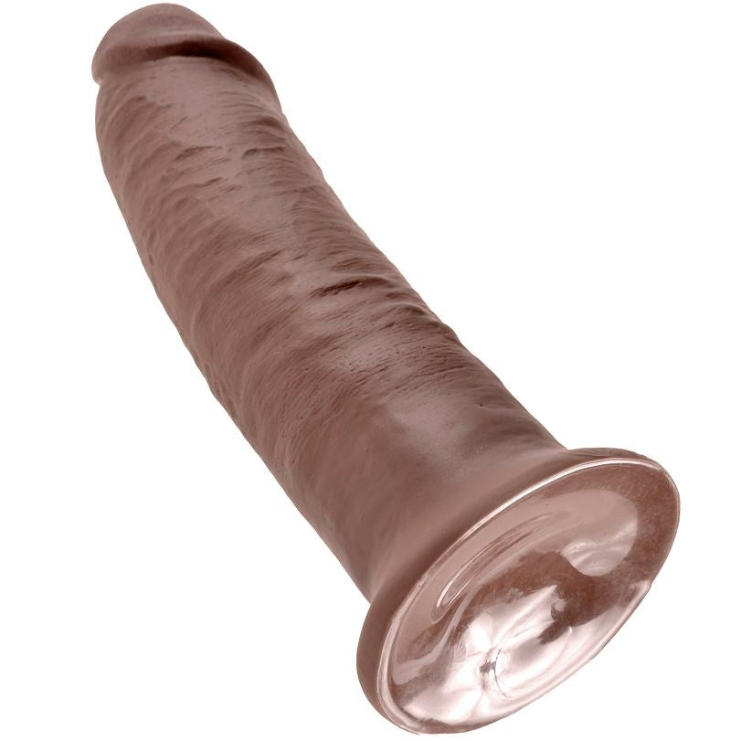 KING COCK - 10 GODEUE MARRON 25.4 CM