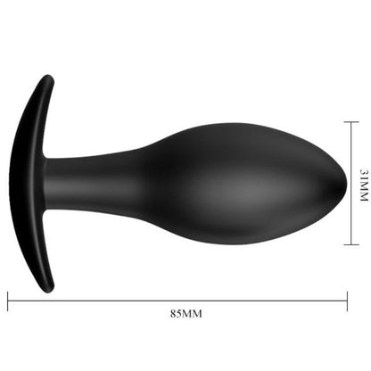 PRETTY LOVE - PLUG ANAL ANCRE EN SILICONE 8.5 CM NOIR