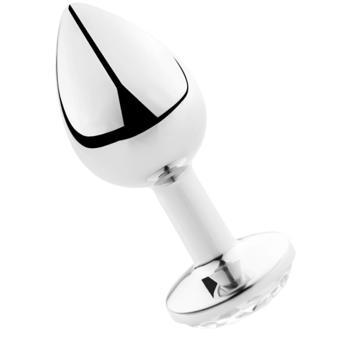 SECRETPLAY - PLUG ANAL TRANSPARENT ALUMINIUM 8 CM