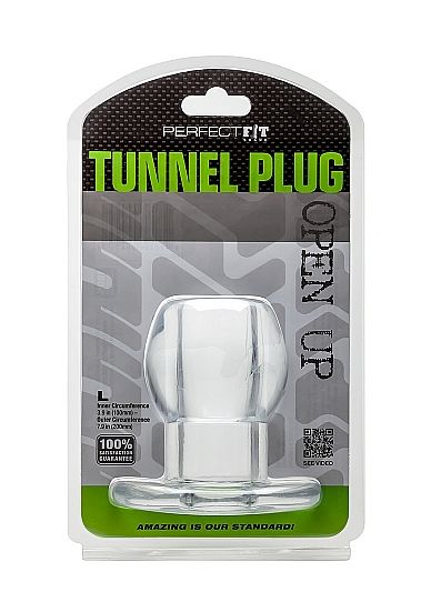 PERFECT FIT BRAND - ASS TUNNEL PLUG SILICONE TRANSPARENT L