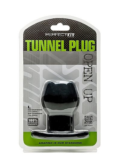 PERFECT FIT BRAND - ASS TUNNEL PLUG SILICONE NOIR L