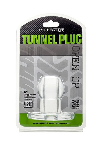 PERFECT FIT BRAND - ASS TUNNEL PLUG SILICONE TRANSPARENT M