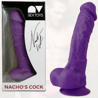 NACHO VIDAL - RÉPLIQUE DE PÉNIS NACHO VIDAL 24CM LILAS