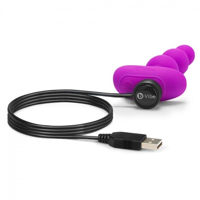 B-VIBE - TRIPLET ANAL TÉLÉCOMMANDE BILLES ROSE