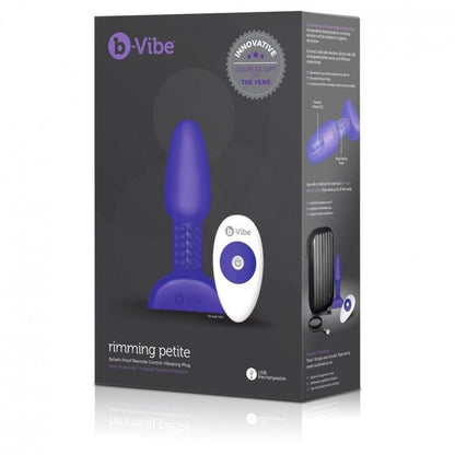 B-VIBE - RIMMING TÉLÉCOMMANDE PLUG ANAL PETITE LILAS