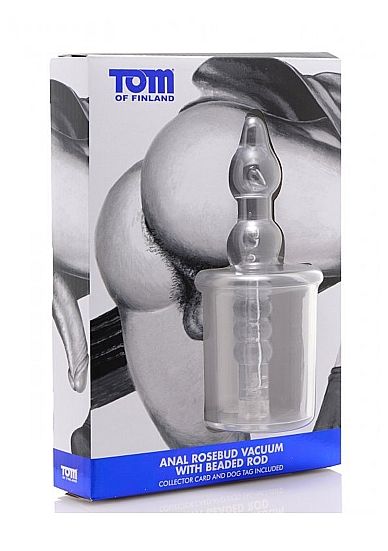 TOM OF FINLAND - ANAL ROSEBUD VACUUM AVEC BEABED TRANSPARENT