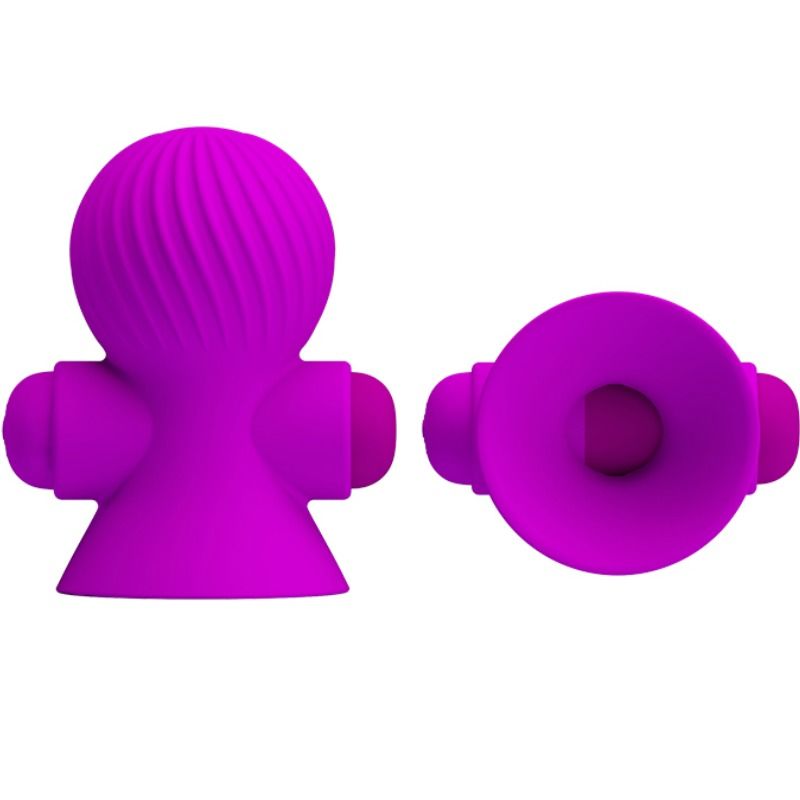 PRETTY LOVE - STIMULATEURS DE NIPPLE 12 MODES VIBRATION LILAS