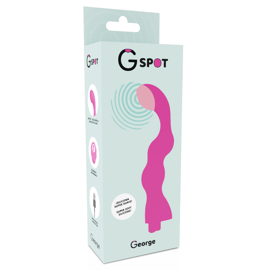 G-SPOT -  GEORGE G-SPOT VIBRATEUR GOMME ROSE