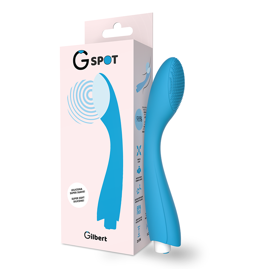 G-SPOT - VIBRATEUR GYLBERT TURQUOISE BLEU G-SPOT