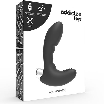 ADDICTED TOYS - VIBRATEUR PROSTATIQUE RECHARGEABLE MODÈLE 4 - NOIR