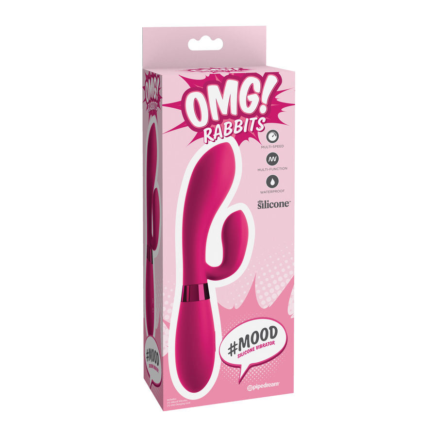 OMG - MOOD SILICONE VIBRATOR ROSE