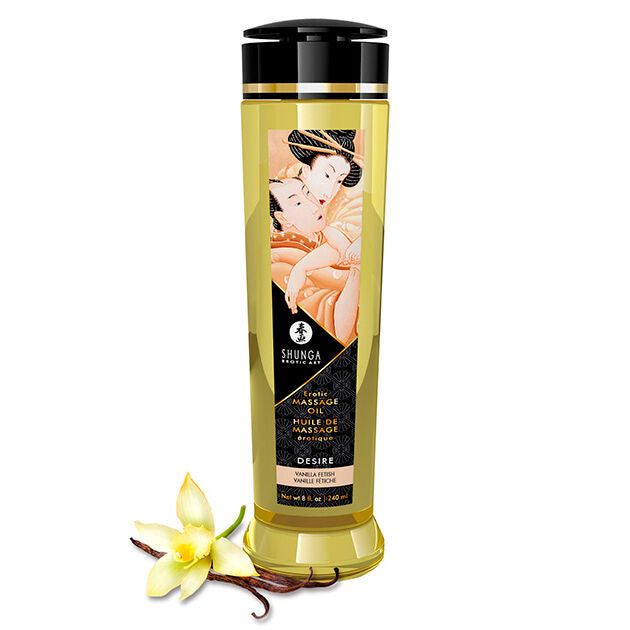 SHUNGA - HUILE DE MASSAGE ÉROTIQUE DÉSIR 240 ML