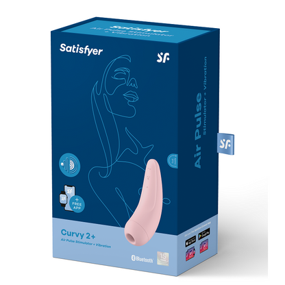 SATISFYER - CURVY 1 + ROUGE ROSE