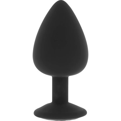 OHMAMA - PLUG ANAL EN SILICONE DIAMANT TAILLE M 8 CM