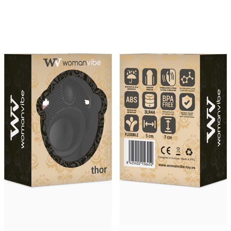 WOMANVIBE - ANNEAU VIBRATEUR EN SILICONE VIBE THOR