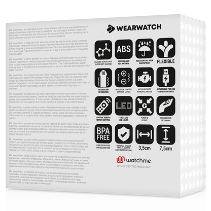 WEARWATCH - TÉLÉCOMMANDE UF TECHNOLOGIE WATCHME EAU DE MER / JET