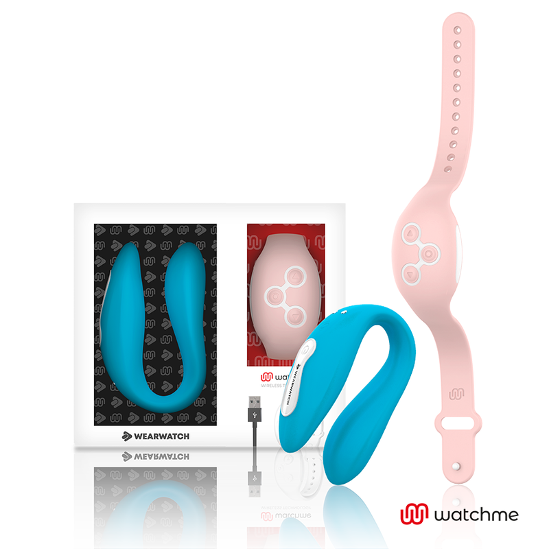 WEARWATCH - WATCHME VIBRATEUR DOUBLE TECHNOLOGIE INDIGO / ROSE