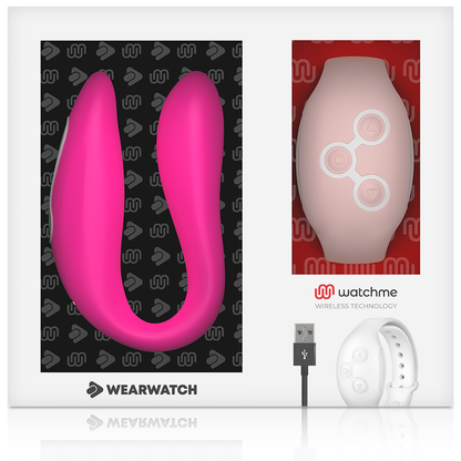 WEARWATCH - VIBRATEUR WATCHME DOUBLE TECHNOLOGIE FUCHSIA / ROSE