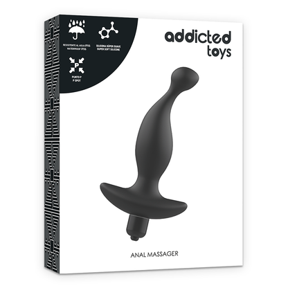 ADDICTED TOYS - MASSEUR ANAL AVEC VIBRATION NOIRE MODÈLE 1